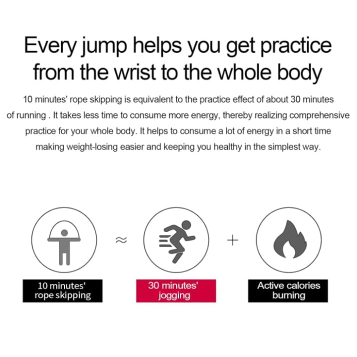 Adjustable Skipping Rope for Fitness Training and Cardio Workout